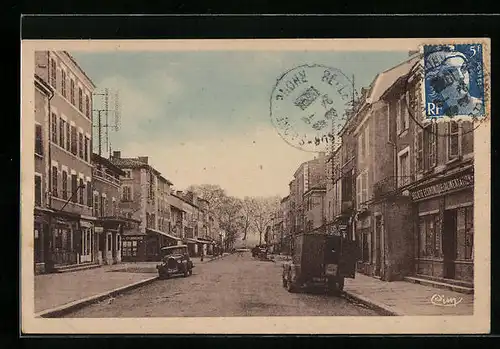 AK Belleville-sur-Saone, Rue de la Rèpublique