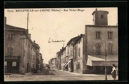 AK Belleville-sur-Saone, Rue Victor-Hugo