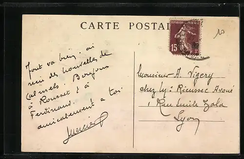 AK Belleville-sur-Saone, Rue Victor-Hugo