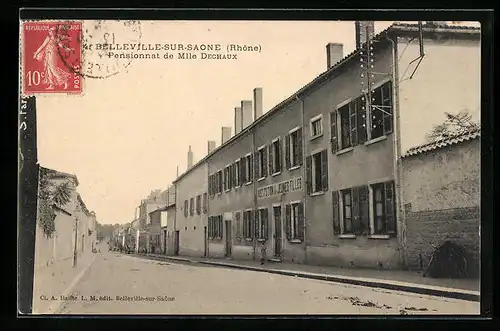 AK Belleville-sur-Saone, Pensionnat de Mlle Dechaux