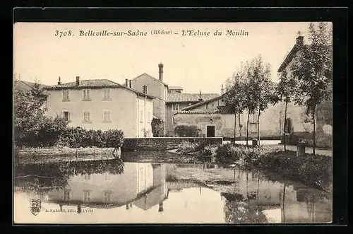 AK Belleville-sur-Saone, L`Ecluse du Moulin