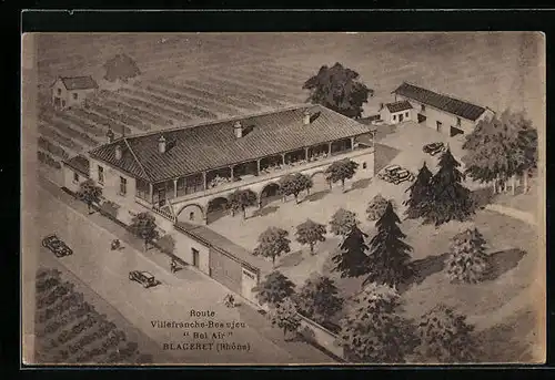 AK Blaceret, Route Villefranche-Beaujeu Bel Air