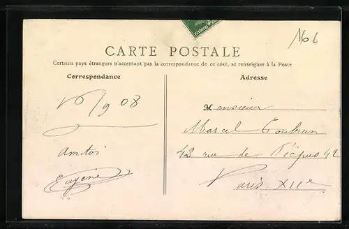 AK Beaujeu, Quartier de la Mairie