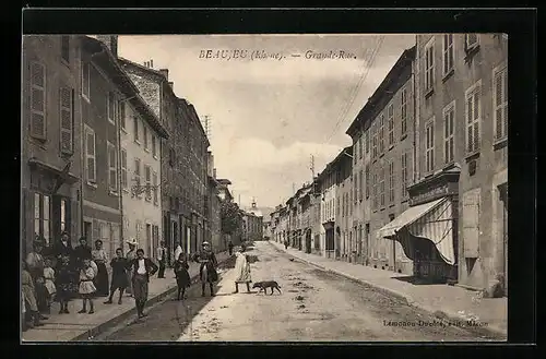 AK Beaujeu, Grande-Rue