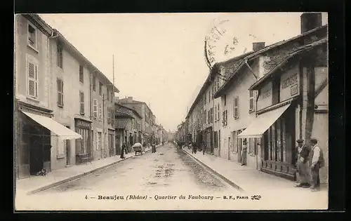 AK Beaujeu, Quartier du Faubourg
