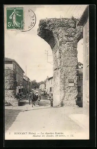 AK Bonnant, Les Aqueducs Romains, Hauteur des Arcades