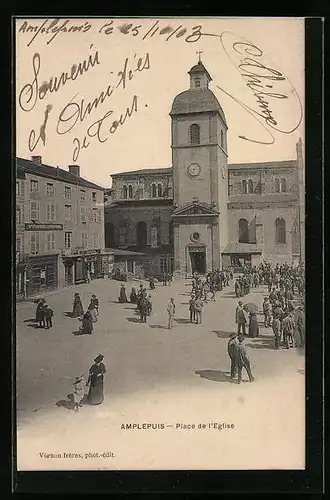 AK Amplepuis, Place de l`Eglise