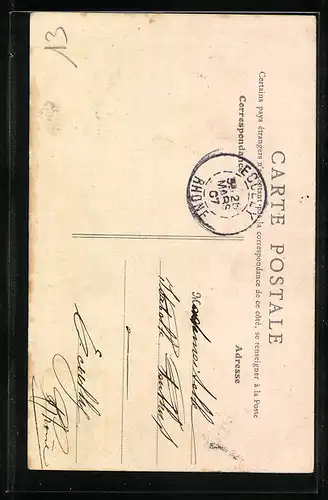 AK Amplepuis, La Rue Centrale