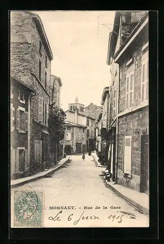 AK Mornant, Rue de la Gare