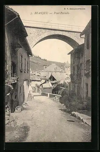 AK Beaujeu, Pont Paradis