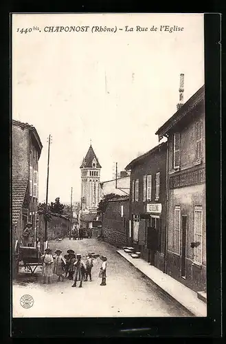 AK Chaponost, La Rue de l`Eglise