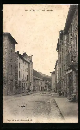 AK Cublize, Rue Centrale