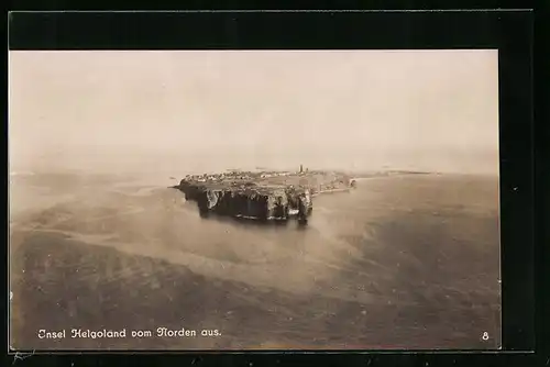 AK Helgoland, Die Insel vom Norden aus