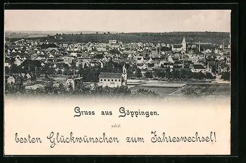 AK Göppingen, Totalansicht aus der Ferne