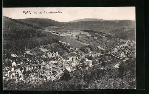 AK Ruhla, Totalansicht von der Carolinenhöhe