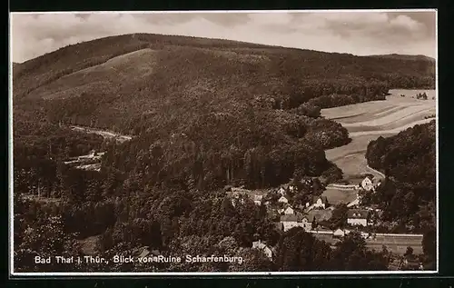 AK Bad Thal i. Thür., Blick von der Ruine Scharfenburg