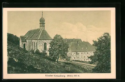 AK Kreuzberg (Rhön), Blick zum Kloster