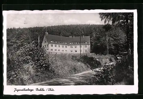 AK Ruhla in Thür., Blick zur Jugendherberge