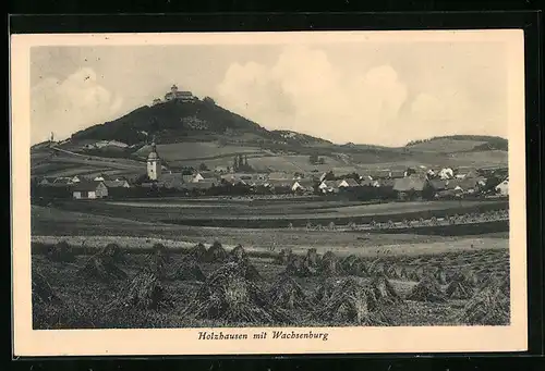 AK Holzhausen, Totalansicht mit Wachsenburg