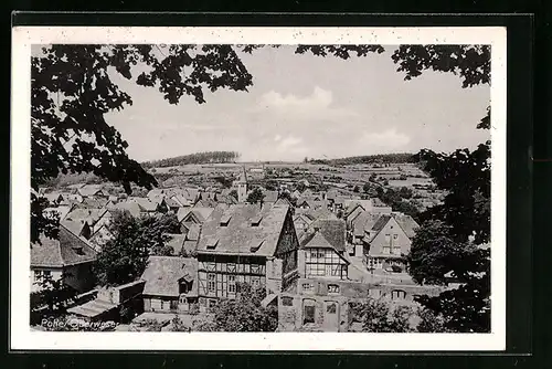 AK Polle /Oberweser, Ortsansicht aus der Vogelschau