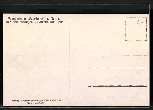 AK Ruhla, Wanderheim Auerhahn