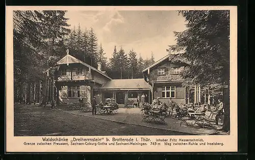 AK Brotterode in Thür., Waldschänke Dreiherrnstein