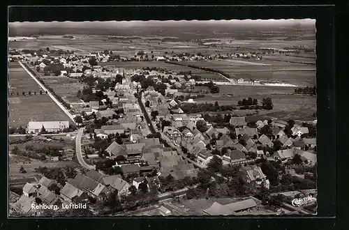 AK Rehburg, Ortsansicht vom Flugzeug aus