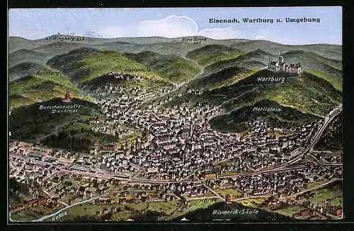 AK Eisenach, Wartburg und Umgebung