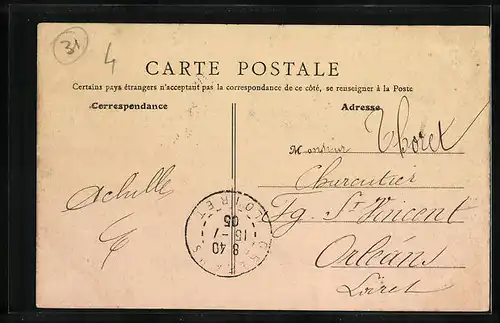 AK Toulouse, Rue Alsace-Lorraine, Strassenbahn