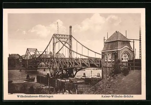 AK Wilhelmshaven-Rüstringen, Kaiser-Wilhelm-Brücke