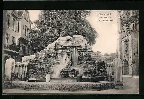 AK Osnabrück, Brunnen am Herrenteichswall