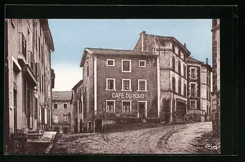 AK Loudes, Place de la Mairie