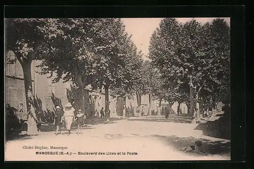 AK Manosque, Boulevard des Lices et la Poste