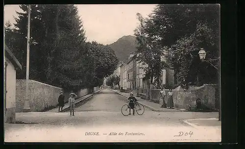 AK Digne, Allée des Fontainiers