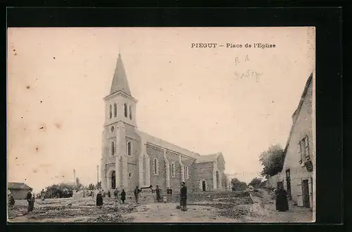 AK Piégut, Place de l'Eglise