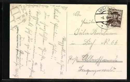 AK Raggal, Totale mit Gebirgswand