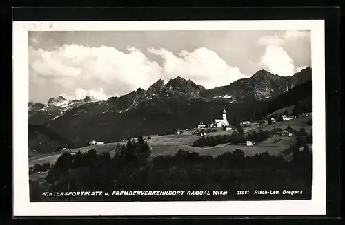 AK Raggal, Panorama mit Kirche