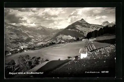 AK Raggal, Panoramablick von der Bergwiese aus gesehen