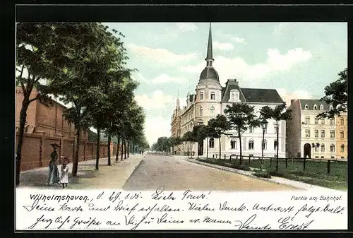 AK Wilhelmshaven, Partie am Bahnhof