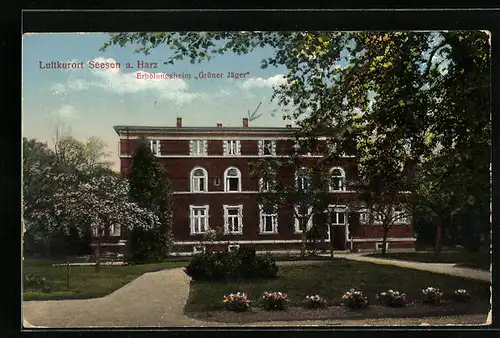 AK Seesen a. Harz, Erholungsheim Grüner Jäger