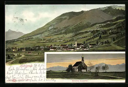 AK Kohlgrub, Teilansicht, Rochus-Kapelle