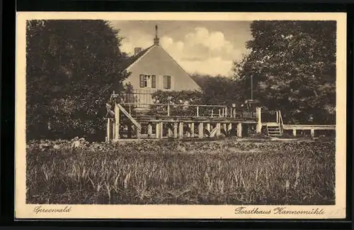 AK Neu Zauche /Spreewald, Forsthaus Kannomühle