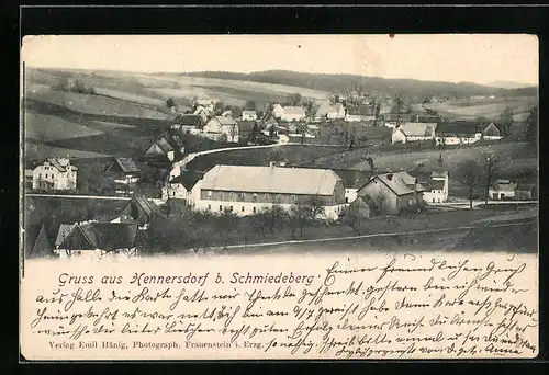AK Hennersdorf b. Schmiedeberg, Teilansicht