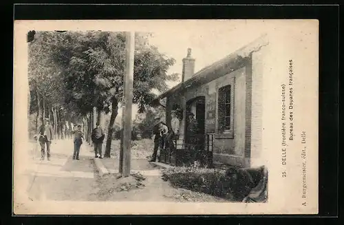 AK Delle, Frontière franco-suisse, Bureau des Douanes francaises