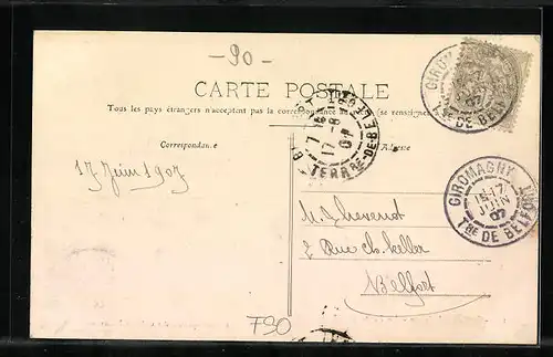 AK Ballon d`Alsace, Le Poste des Douaniers