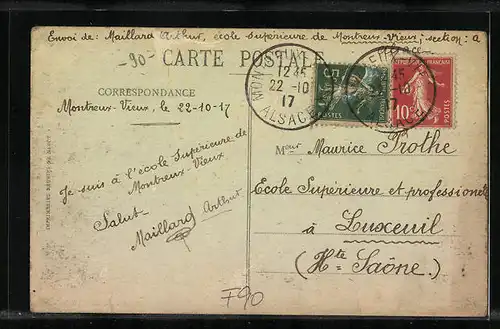 AK Montreux-Vieux, Une Rue du Village, Strassenpartie