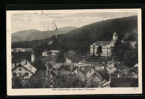 AK Bad Liebenstein, Teilansicht vom Haus Thüringen