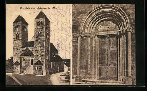 AK Altenstadt /Obb., Basilika, Hauptportal