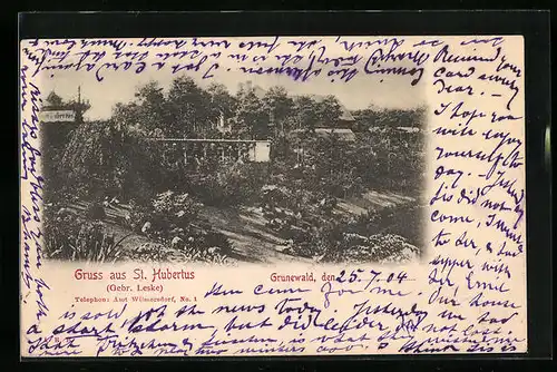 AK Berlin-Grunewald, Gasthaus St. Hubertus
