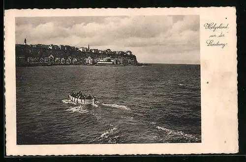 AK Helgoland, vor der Landung